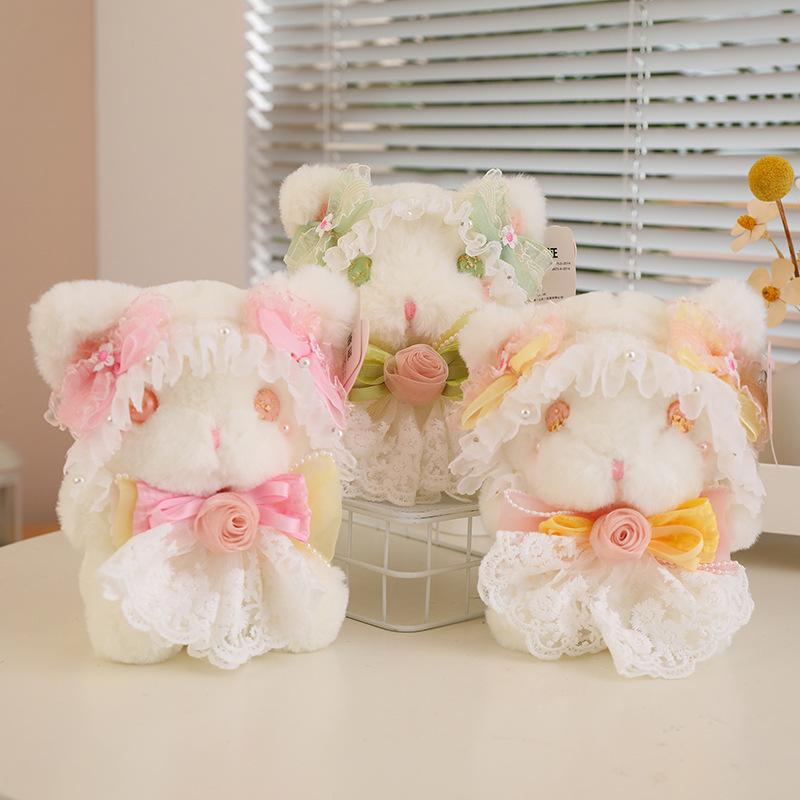 Lolita Series Plush Toy Cute Lace Bunny Doll Grab Machine Doll Girl Birthday Gift Doll