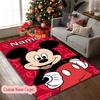 Custom Name Love Magic Minnie Heartfelt Rug Ideal for RV, Terrace, Backyard, Picnic Essentials, Slip-resistant Home Carpet
