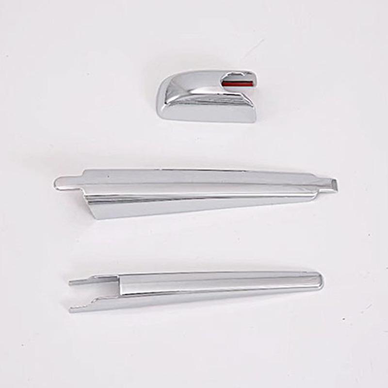 Fit For Toyota RAV4  Car Rear Back Window Rain Wiper Cover Trim Styling Decoration Exterior Accessories 3Pcs Chrome ABS