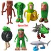 8pcs Brainrot Tung Sahur Figure Toy Tralalero Tralala Figures Bombardino Crocodilo Shimpanzini Bananini Model Decor Doll Gift