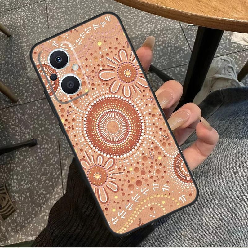 Aboriginal Art Print For OPPO Reno 14 13 12 11 10 Pro 8T 11F 12F 13F 14F 7 8 Lite OPPO Find X8 X6 X5 X9 Pro Case