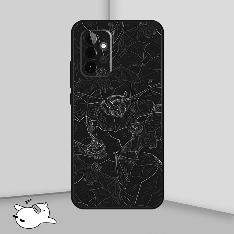 Goth Vampire Bat Gothic Cover For Samsung Galaxy A53 A33 A13 A12 A32 A52 A14 A34 A54 A15 A25 A35 A55 A71 A51 Case