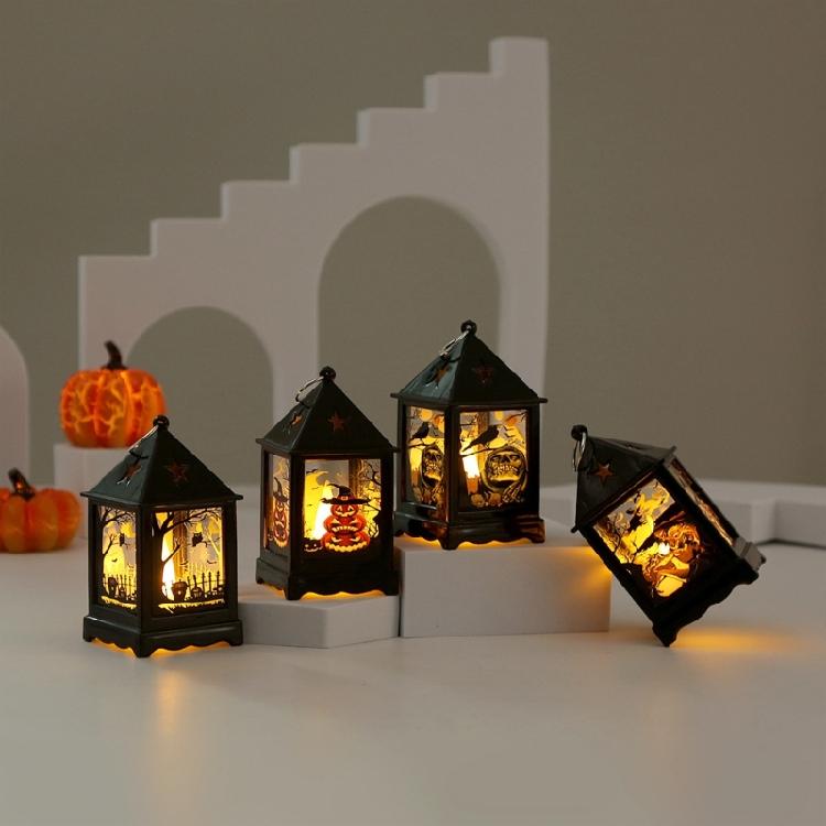 Home Horror Props Kids Toy Halloween Pumpkin LanternsLED GhostLantern LampsLight