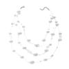 Modern Elegant Multi Layer Pearl Necklace For Women With Geometric Pendant And Style