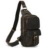 Crazy Horse Leather Men Chest Bag Casual Top Layer Cowhide New Pattern Men's Crossbody Bag Single Shoulder Bagpack Male Designer