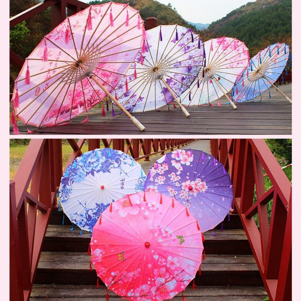 56cm Prop Dance Umbrella Silk Cloth Classical Japan Style Umbrella  Dance Performance