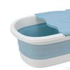 Collapsible Foot Soaking Bath Basin with Massage Pebble,Foldable PP Bucket Tub, Soak
