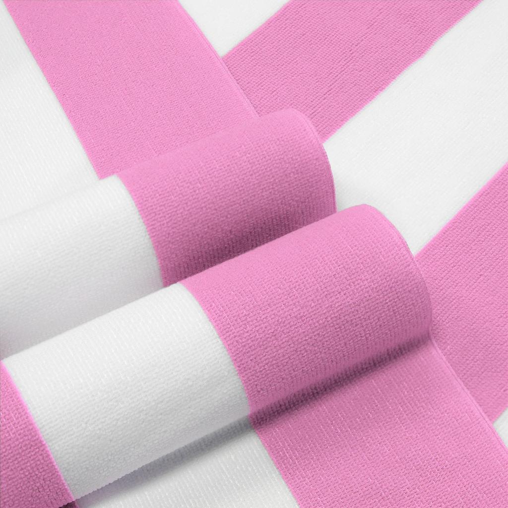 Ultra-Absorbent Quick-Drying Striped Beach Towel with Custom Digital Print