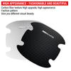 4Pcs Carbon Fiber Car Door Handle Protection Emblem Sticker Accessories For Mercedes Benz W203 W204 W211 W210 W124 AMG W202 CLA