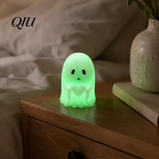 Whimsical Home Decorations Halloween Ghost Figurine, 3D Printed Cute Rock Statue, Statue Funny Coffee Table Centerpieces Shelf Mantel Ornaments Modern