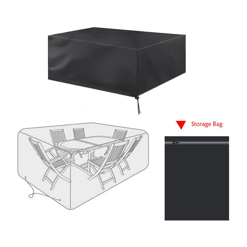 Outdoor Waterproof Dust Proof Patio Furniture Protective Cover Sofa Dining Table (270*180*89cm)