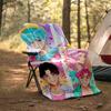 Saja Boys Theme Printed Blanket - Perfect for Couch, Bed, Travel & Outdoor Use | Machine Washable, Cozy & Durable.
