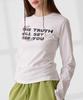 DANGLEDROP Dgdp Free You Semi-Crop Long Sleeve White