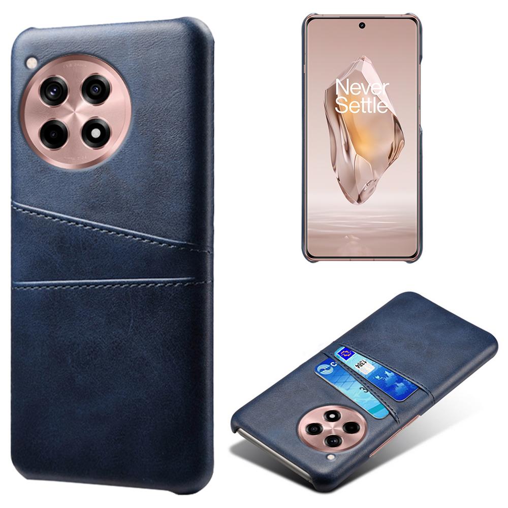 

Для OnePlus Ace 3 5G/12R 5G Чехол Кожаное покрытие ПК Чехол для телефона с держателем для карт Blue
