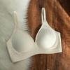 Light Nudity Printed Seamless Underwear Women's Small Breasts Gather Fixed Cup Without Steel Ring To Close Secondary Breasts Anti-sagging Bra Cover
