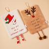 1 small towel cartoon square multi-element embroidery hanging cute coral fleece thick Christmas creative