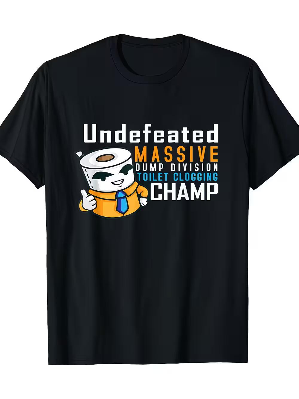 Undefeated Toilet Clog Champion T-Shirt 2 - Gift T-Shirt L
