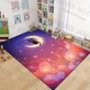 New Product Black Cat On Crescent Moon  Carpet for Living Room Bedroom Bedside Floor Mat Cloakroom Children Play Mat Area Rug
