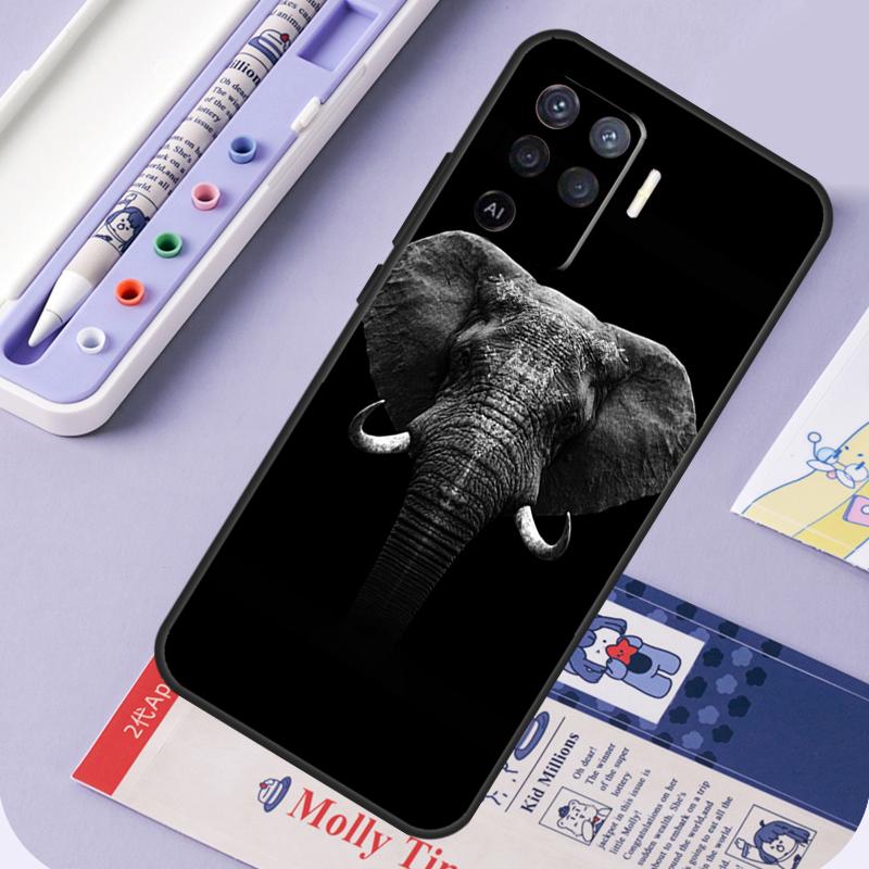 

Wild Elephant Head For Oppo A17 A18 A94 A74 A54 A15 A38 A58 A78 A98 A40 A60 A80 A16 A76 A96 A57 A77 A5 Pro Case OPPO A79 5G