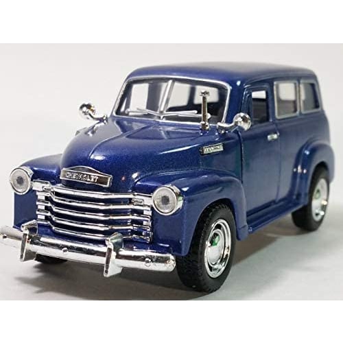 Kinsmart Suburban 1950 Navy Blue SUV 1/36 Scale Diecast Car
