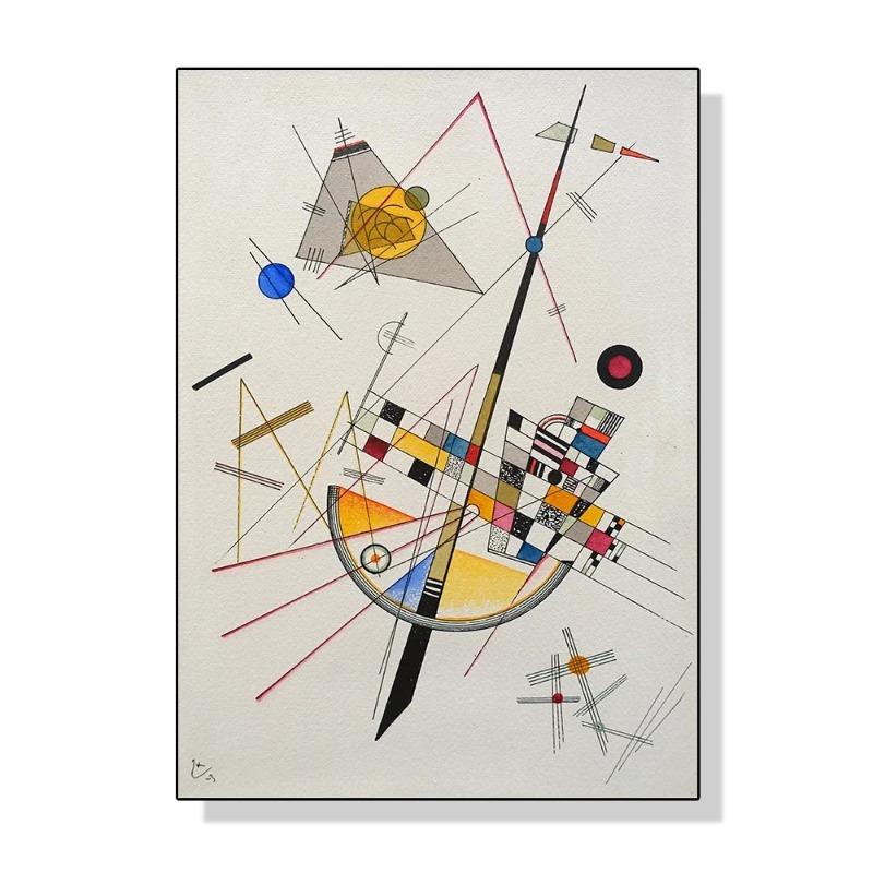 Wassily Kandinsky Geometric Wall Art Poster Prints Modern Abstract Style Canvas Painting Picture for Living Room Home Decor