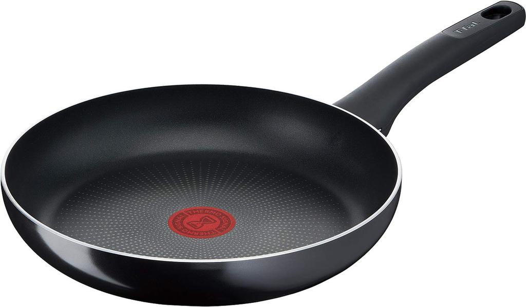 T-fal Hard Titanium Intense Frying Pan, 26cm, Gas Stove Compatible, Non-Stick, Easy to Clean, Black, D51905
