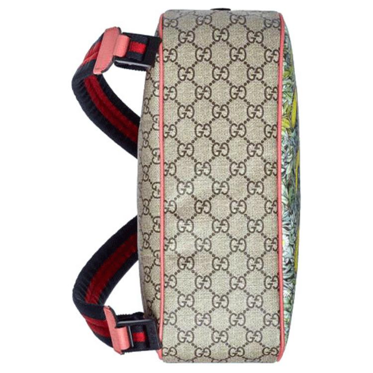 Gucci x Yuko Higuchi GG Supreme Canvas Animal Print Backpack For Unisex Daily Use