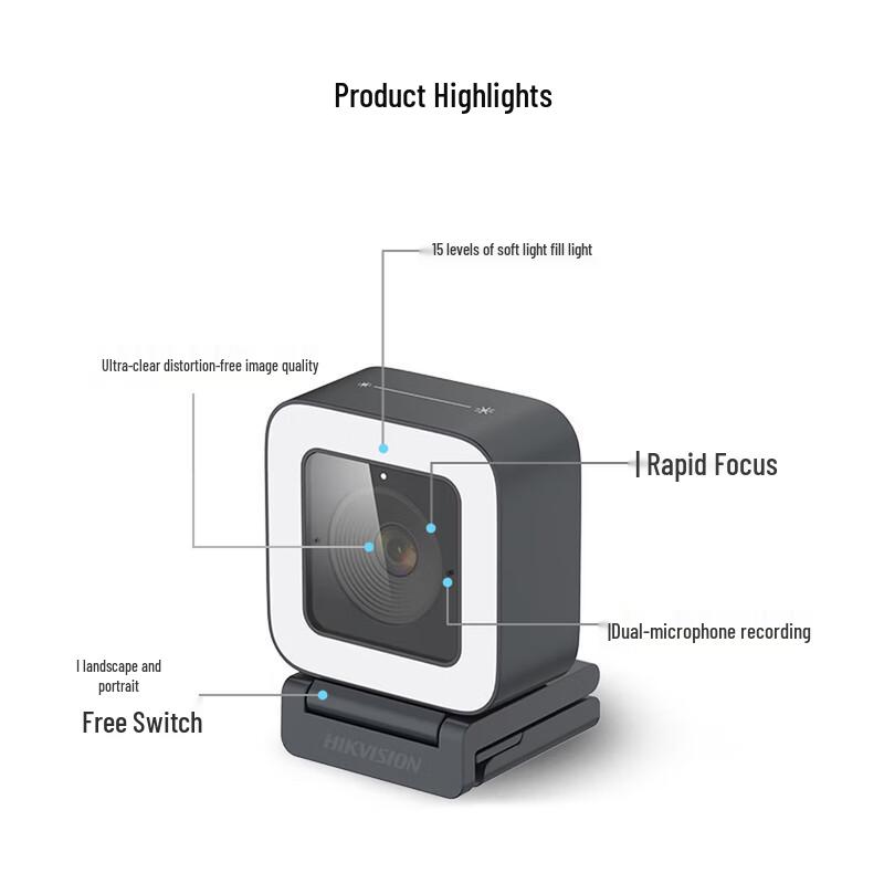 HIKVISION DS-U28 4K USB Webcam CN plug (adapter included)