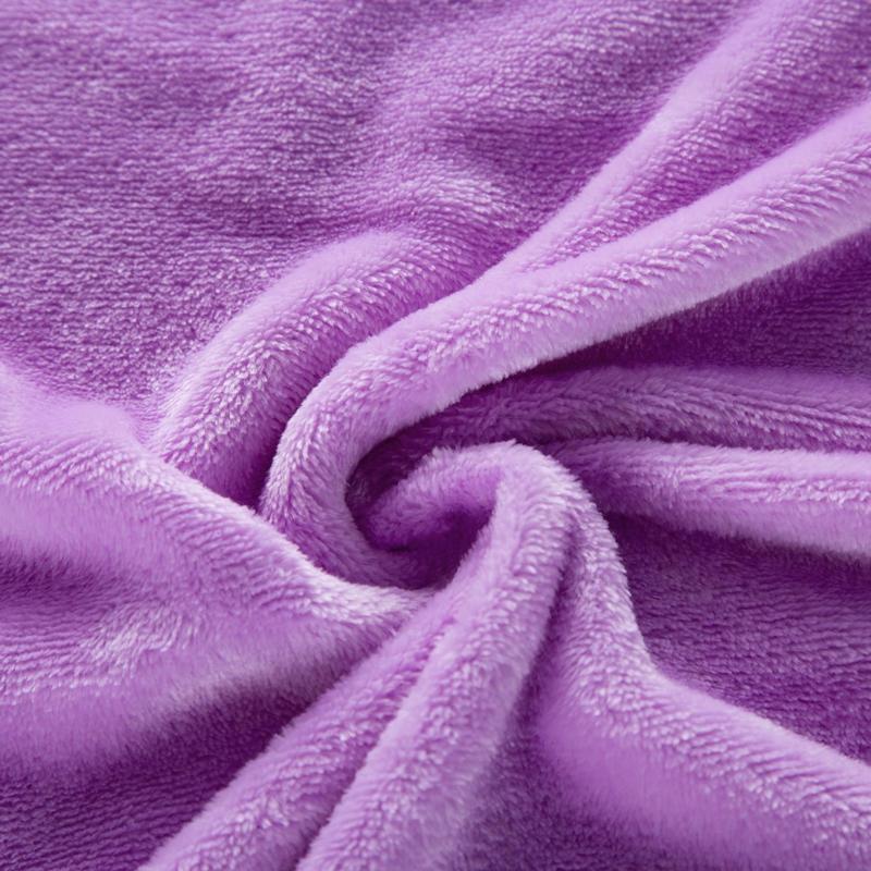 Solid Color Blanket Velvet Bedspread Office/Car Nap Shawl Manta Para Sofá Skin-friendly Plaid Home Bedspread Winter Bed Linen