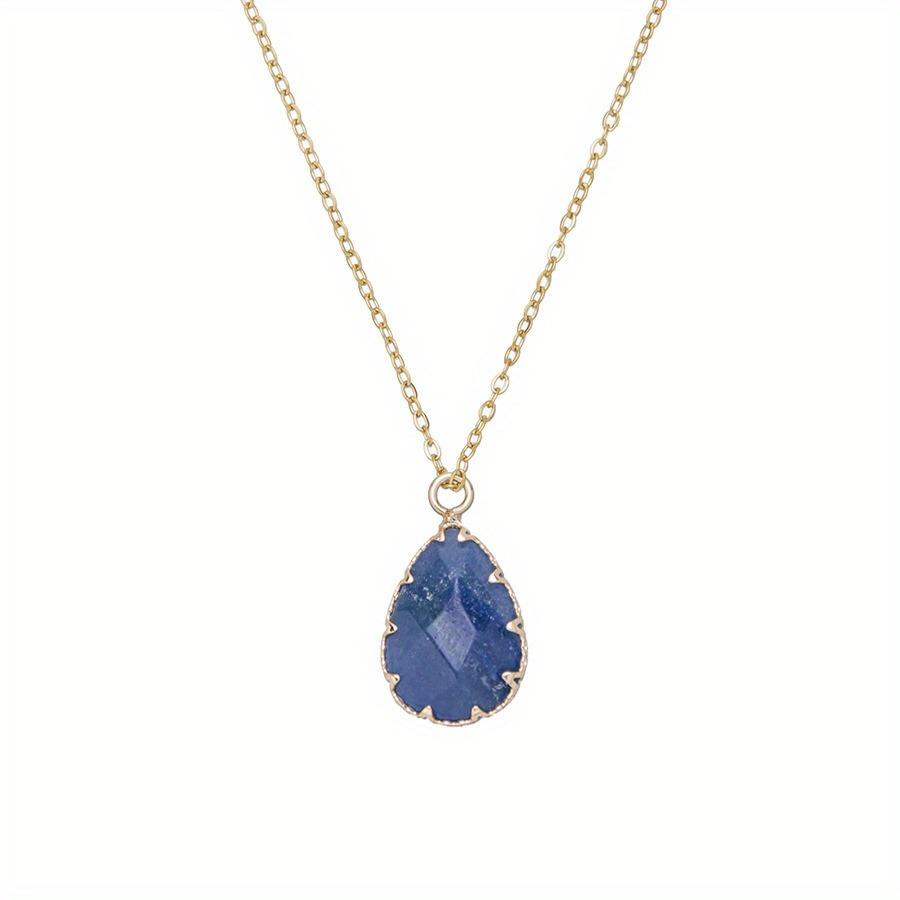 

Natural Rose Quartzs Pendants Plated Golden Water Drop Shape Pendants for Jewelry Necklace Accessories Teardrop Shaped Necklace