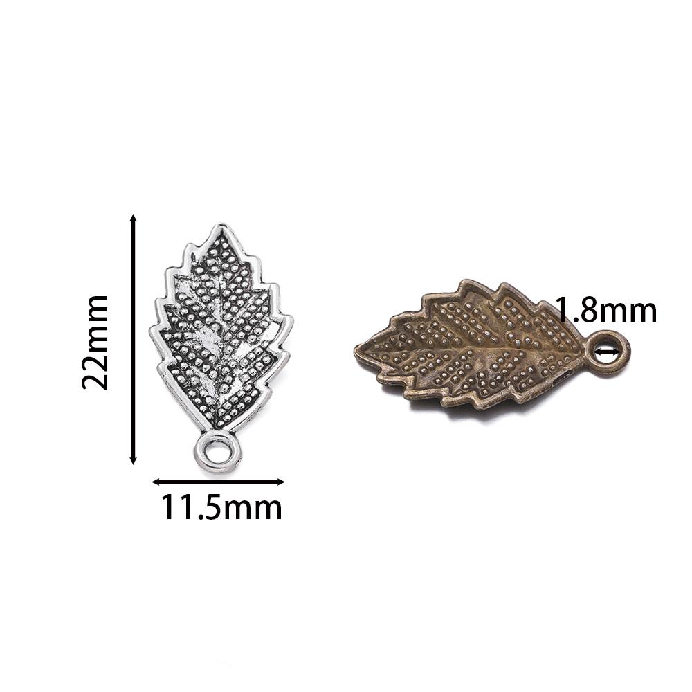 20pcs/lot 22*12.5mm Fashion Antique Tree Leaf Shape Charms Pendant Bracelets Necklace Jewelry Making Findings Accessories