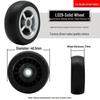 Universal Wheel Replacement for Luggage Suitcase: Leather Caster Rubber Roller Rim Repair Accessories
