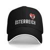Austria Osterreich  Flag Eagle Sandwich Cap Unisex HipHop Baseball Cap Coat of Arms Adjustable Golf All seasons Hats Adult