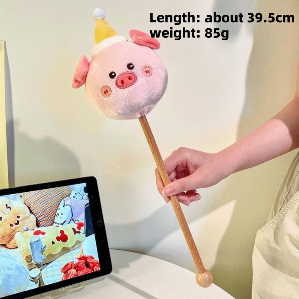 Akupressur-Massagehammer Plüschmaterial Handgehaltener Hammer Massagestab Nackenmassage