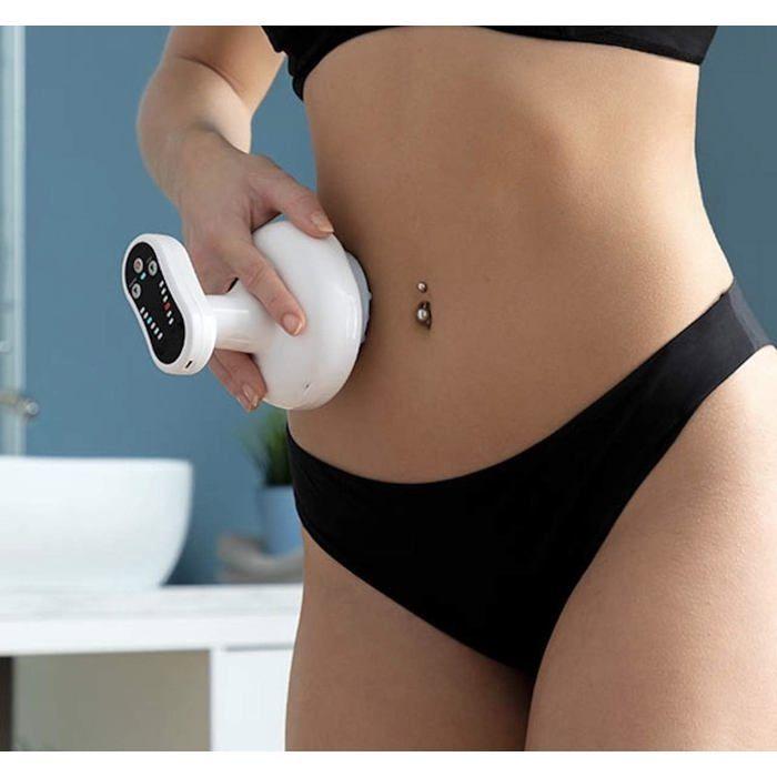 Masseur Anti-Cellulite, Appareil de Massage Aspiration et Chaleur, Thérapie Par Vide, Intensité Réglable, Rechargeable, Jambes, USB