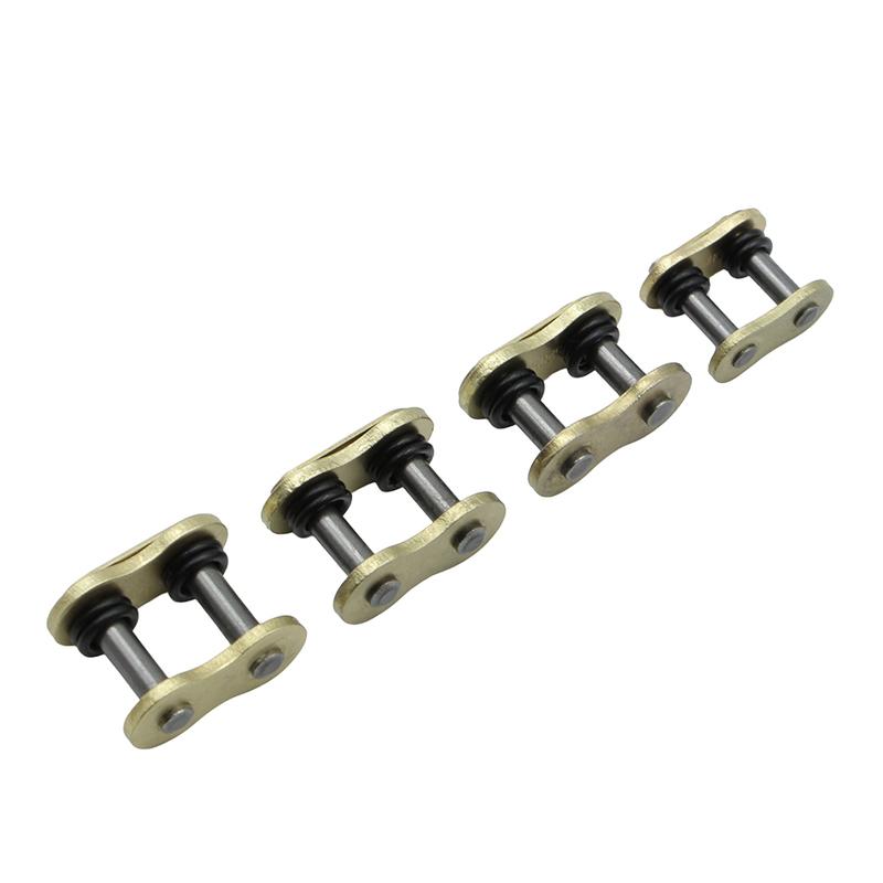 Motorcycle Gold Oil Seal Chain Buckle 428 520 525 530 with O-ring Chain Lock Motorcycle Buckle Connecting Rod Chain Joint Chain