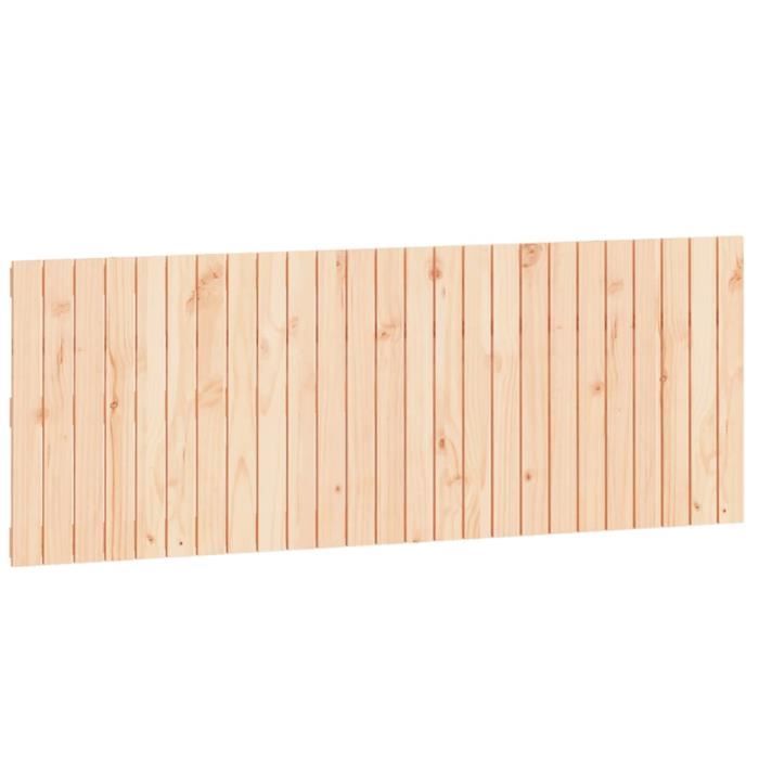 824848 vidaXL Wall-mounted Headboard 159.5x3x60 Cm Solid Pine Wood