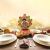 Resin Thanksgiving Pumpkin Turkey Statue Funny Miniature Figurine Sculpture Pumpkin Ornament  Home