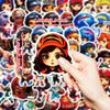 50 New Style Cute Rugby Player Graffiti Stickers Sunny Girl Stickers