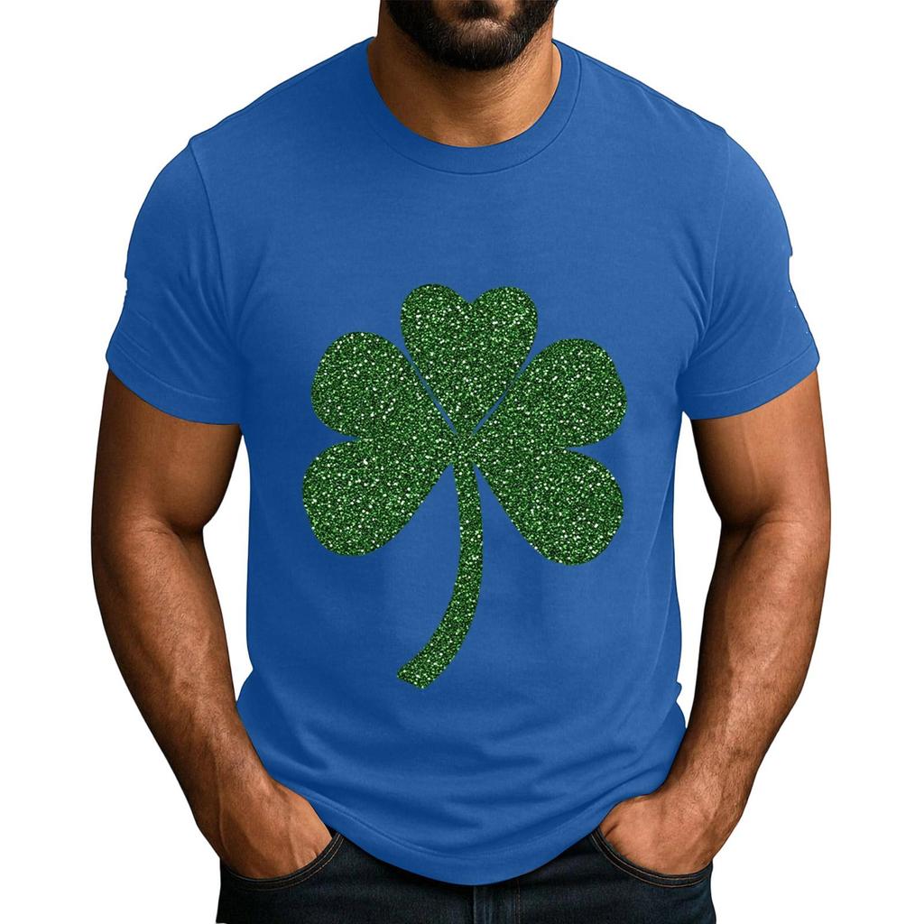 Men's Popular T-shirt Printed Round Neck Short Sleeve T-shirt