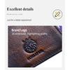 First Layer Cowhide RFID Anti-theft Brush Two Fold Wallet Men's Short Version Genuine Leather Retro Beauty Money Clip