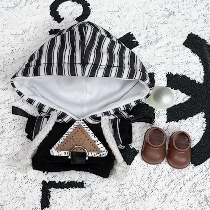 Pro 17cm Labubu Oblečení Módní Špionážní Set Kombinézy Vlněné Čepice 3.0 Labubu Oblečení Náhrdelníky Boty Sluchátka Panenky Doplňky Hračka