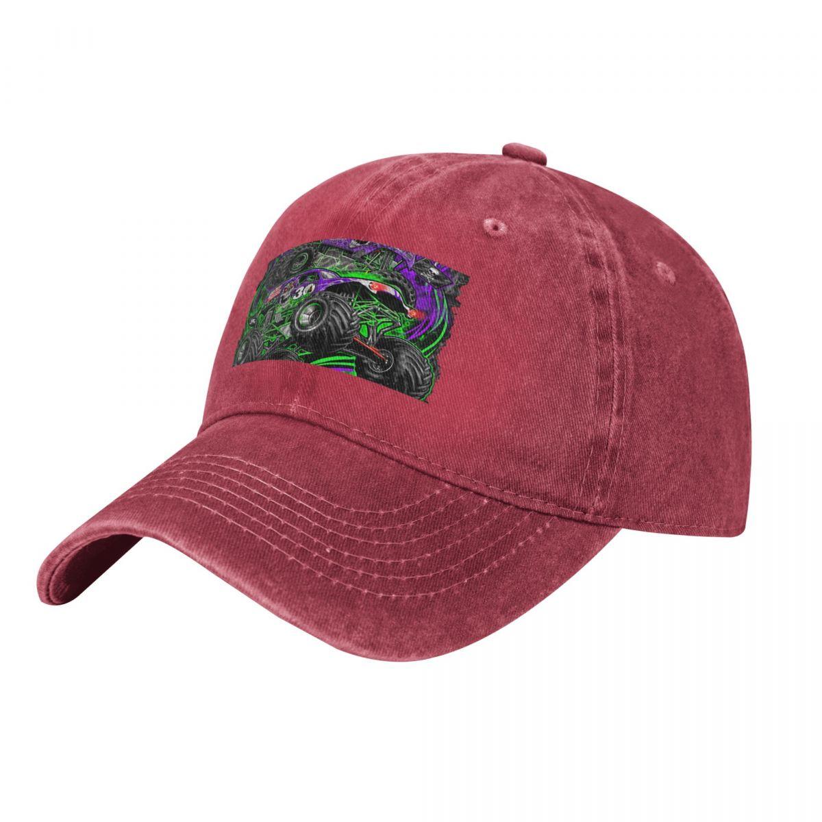 monster jam grave digger monster truck Art Fans Baseball Cap New In Hat F Hood Unisex Golf Wear Womens