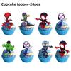 Spider Hero Birthday Party Decoration Plate Cup Banner Balloon Superhero Party Favors Baby Shower Decor Birthday Supplies Gift