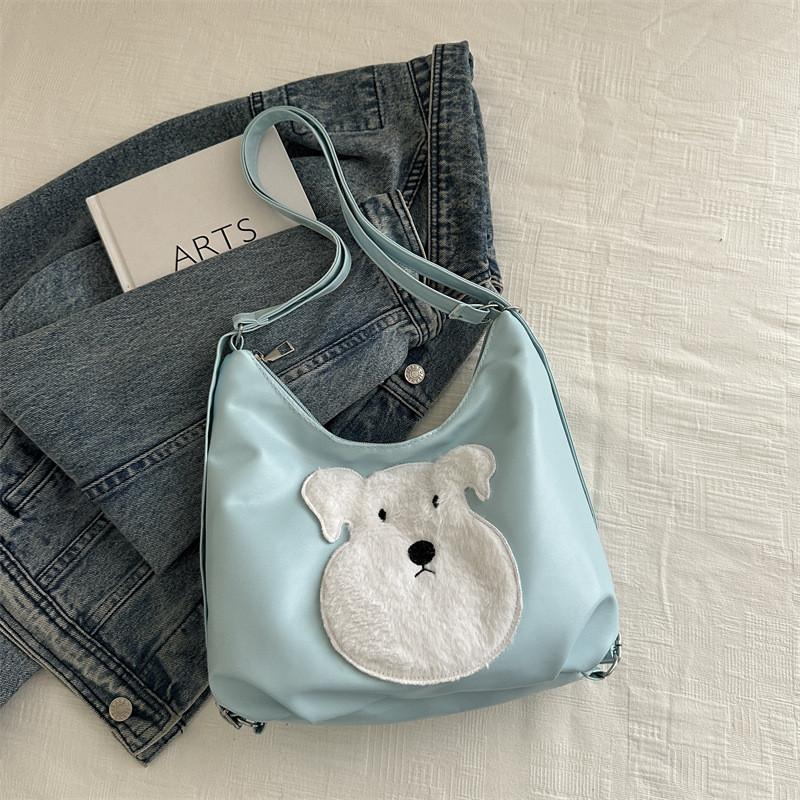 

Stylish Korean School Tote Bag For Women Large Capacity Cute Shoulder Backpack In Black Beige Brown Or Blue