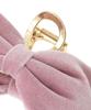 Maison De Fleur Velvet Memento Ribbon Pink Women's Clip,