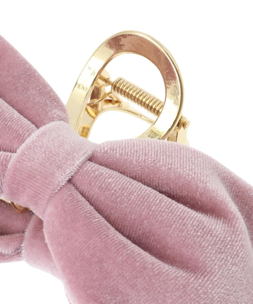 Maison De Fleur Velvet Memento Ribbon Pink Women's Clip,