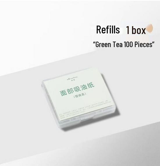 Portable Oil-Absorbing Face Paper with Puff & Mirror for Summer Oil Control