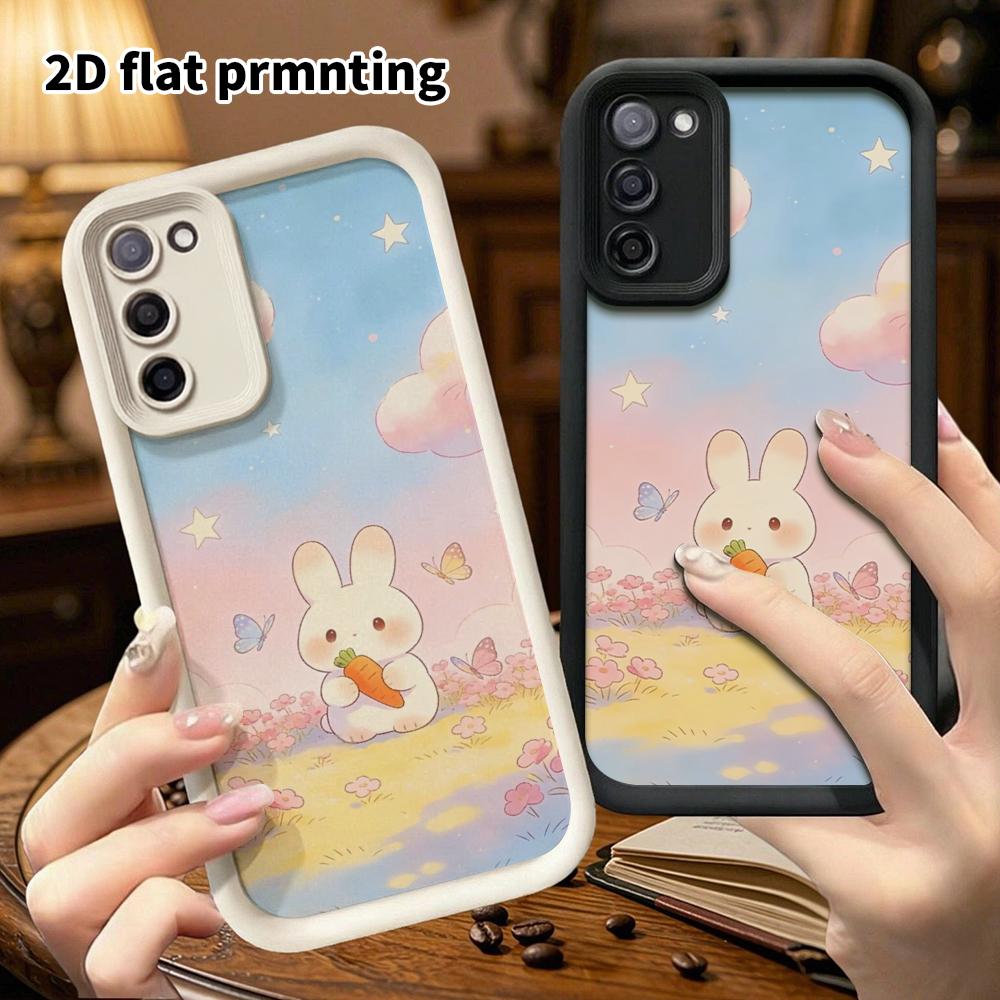 Phone Case: 2D Flat Samsung Galaxy A34 A35 M05 M06 S20 S22 S21 FE Plus 5G Step-style Protective Case, Cute Watercolor, Christmas and Halloween Gift