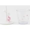 Hassy Top-in Cup Stand, Sanrio My Melody, Gargle Mouthwash, 90ml Capacity, Stand: 6cm Diameter X 11.6cm Height, Cup: 6.5cm Diameter X 11cm Height, SR-